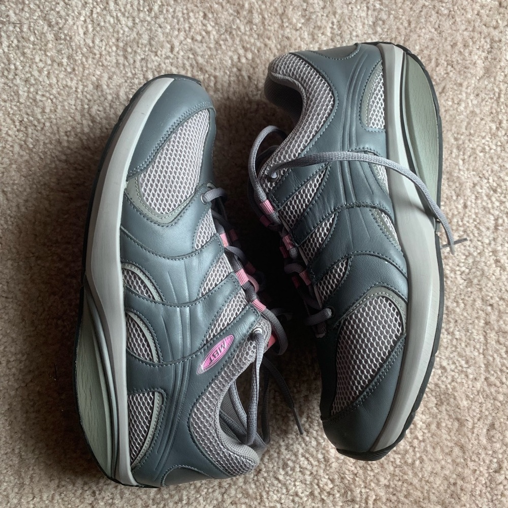 Mbt Grey and pink walking shoes size 10-10.5